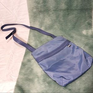 TUMI Powder Blue Nylon Crossbody Bag